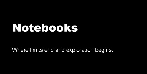 notebooks